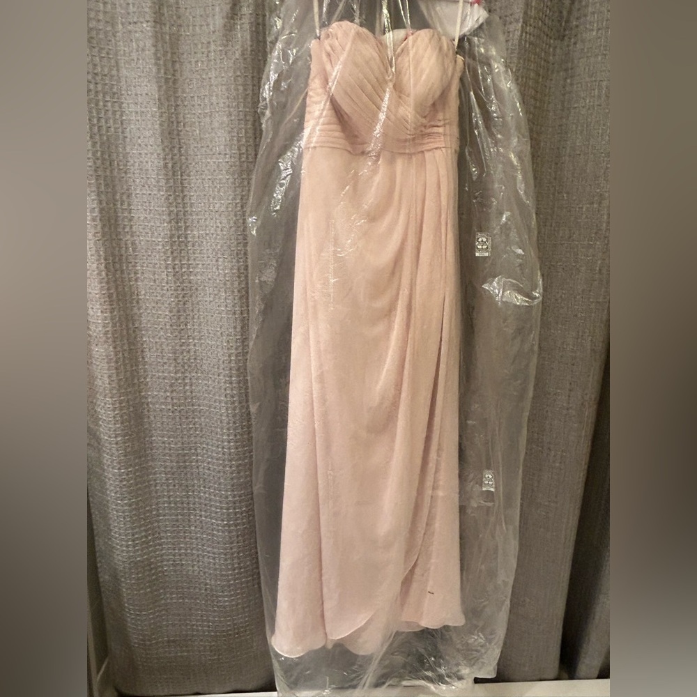 Blush Strapless Maxi Dress